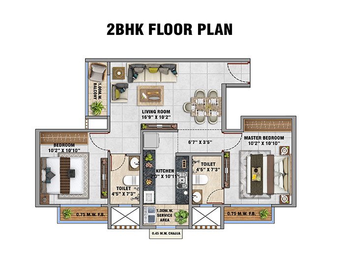 Rahul Downtown Pune - 2 BHK Homes